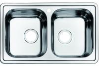 Мойка кухонная из нержавеющей стали IDDIS STRIT STR78S2i77 78*48 см.  Мойка кухонная из нержавеющей стали IDDIS STRIT STR78S2i77 78*48 см.