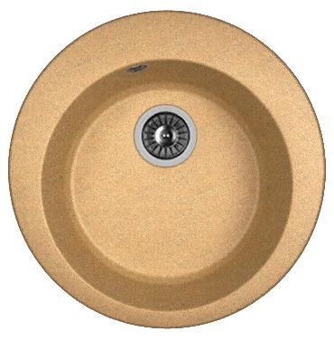 Мойка кухонная из литьевого мрамора Dr. Gans ГАЛА 25.010.B0510.406 51*51 см. терракота