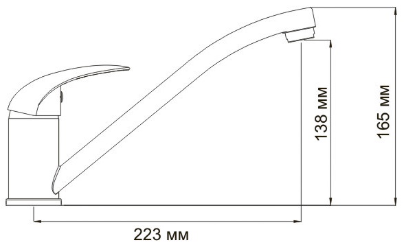 Смеситель WasserKRAFT ISEN 2607 для кухонной мойки  Смеситель WasserKRAFT ISEN 2607 для кухонной мойки