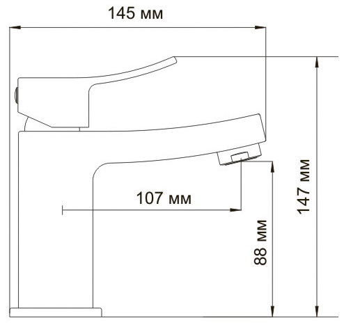 Смеситель WasserKRAFT ALLER 1064 для раковины 