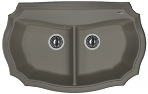Мойка кухонная керамогранитная Florentina ЭМИЛИЯ 870 20.365.F870.302 87*55 см. антрацит