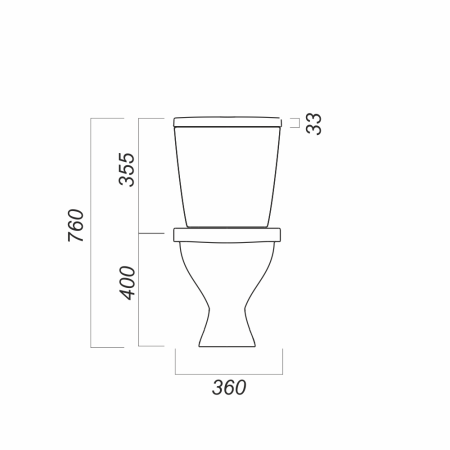 Унитаз-компакт Sanita ФОРМАТ FRTSACC01030713  