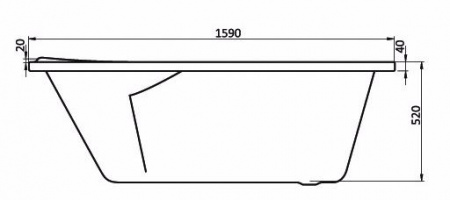 Ванна акриловая Santek ИБИЦА 1.WH11.2.035 150x100 см. правая 