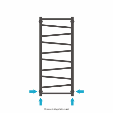 Полотенцесушитель водяной Сунержа СИРОККО 00-0253-1050 1000х500 