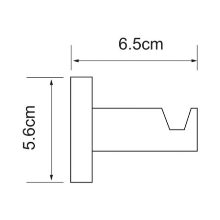 Крючок одинарный WasserKRAFT ISEN K-4023  