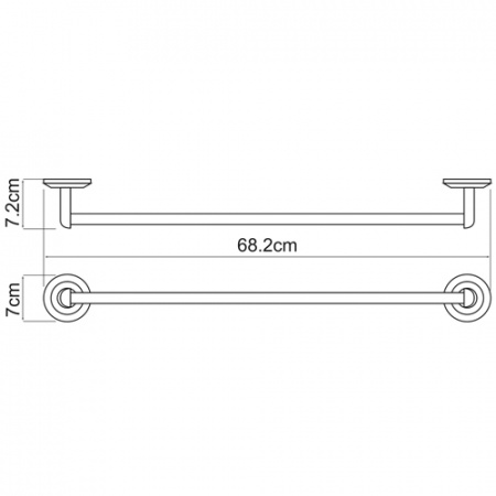 Полотенцедержатель WasserKRAFT RHEIN K-6230  
