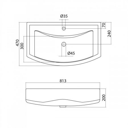 Раковина Santek БАЛТИКА 1.WH50.1.524  