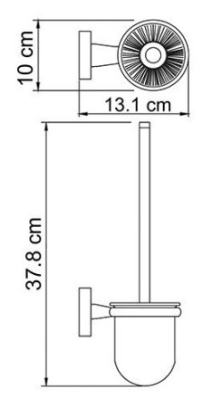 Ёрш навесной WasserKRAFT LIPPE K-6527  