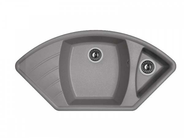 Мойка кухонная из литьевого мрамора Dr. Gans ГАБИ 25.050.E1015.410 101,5*51 см. везувий