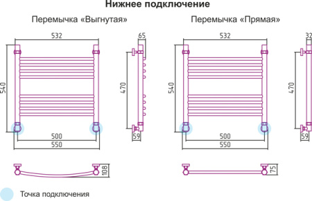 Полотенцесушитель водяной Сунержа БОГЕМА+ 00-0220-5050 500х500 