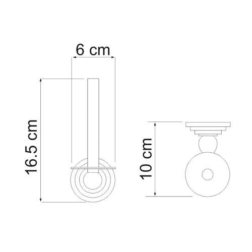 Держатель туалетной бумаги WasserKRAFT ISAR K-7397   Держатель туалетной бумаги WasserKRAFT ISAR K-7397