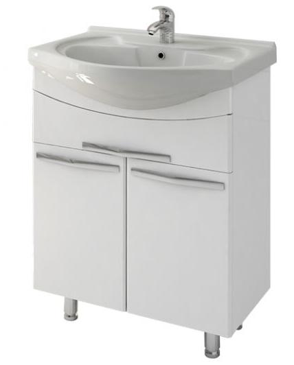 Тумба под раковину Mirsant ГЛЯССЕ  65 см. 