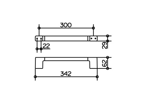 Поручень Keuco COLLECTION MOLL 12707 010000   Поручень Keuco COLLECTION MOLL 12707 010000
