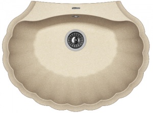 Мойка кухонная керамогранитная Florentina ГРЕБЕШОК 20.345.E0695.107 69,5*52,5 см. песочный