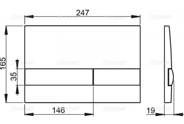 Клавиша для инсталляции Alcaplast  M1710  
