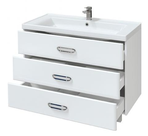 Тумба под раковину навесная Mirsant FUJI  100 см.  Тумба под раковину навесная Mirsant FUJI  100 см.