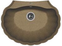 Мойка кухонная керамогранитная Florentina ГРЕБЕШОК 20.345.E0695.105 69,5*52,5 см. коричневый