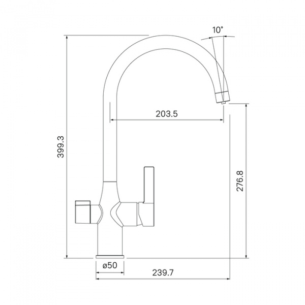 Смеситель IDDIS PURE PURSBFJi05 для кухонной мойки  Смеситель IDDIS PURE PURSBFJi05 для кухонной мойки