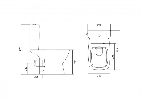 Унитаз-компакт Santek НЕО 1.WH30.2.418   Унитаз-компакт Santek НЕО 1.WH30.2.418