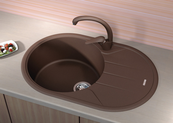 Мойка кухонная керамогранитная Florentina ЛОТОС 780 20.295.С0780.107 78*51 см. песочный