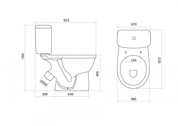 Унитаз-компакт Santek БОРЕАЛЬ 1.WH30.2.146   Унитаз-компакт Santek БОРЕАЛЬ 1.WH30.2.146