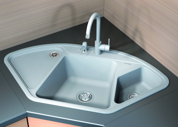 Мойка кухонная керамогранитная Florentina КАПРИ 20.185.J1060.104 100,6*57,5 см. бежевый