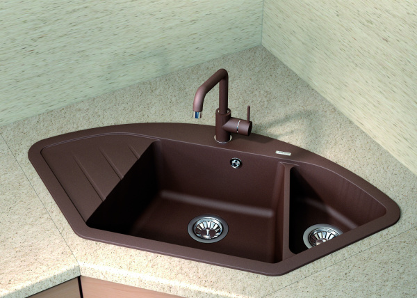 Мойка кухонная керамогранитная Florentina ВЕСТА 20.285.E1005.104 100,6*51 см. бежевый