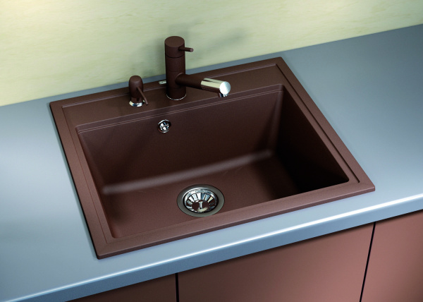 Мойка кухонная керамогранитная Florentina ЛИПСИ 600 20.120.D0600.302 60*51 см. антрацит