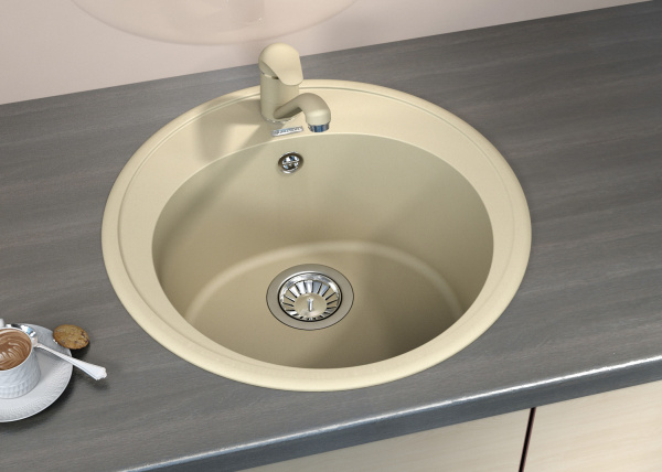 Мойка кухонная керамогранитная Florentina ЛОТОС 510 20.290.B0510.306 51*51 см. капучино